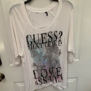 Guess white shirt